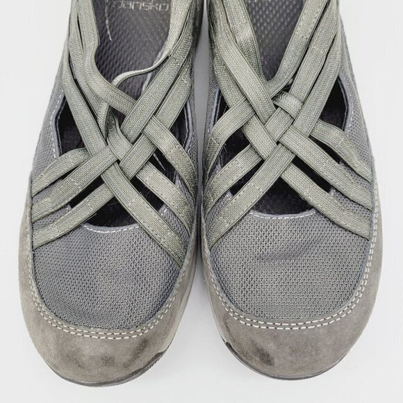 Dansko Sz 38 US 7.5-8 Hilde Mary Jane Comfort Driving Shoes Gray Suede Slip On - Picture 6 of 10